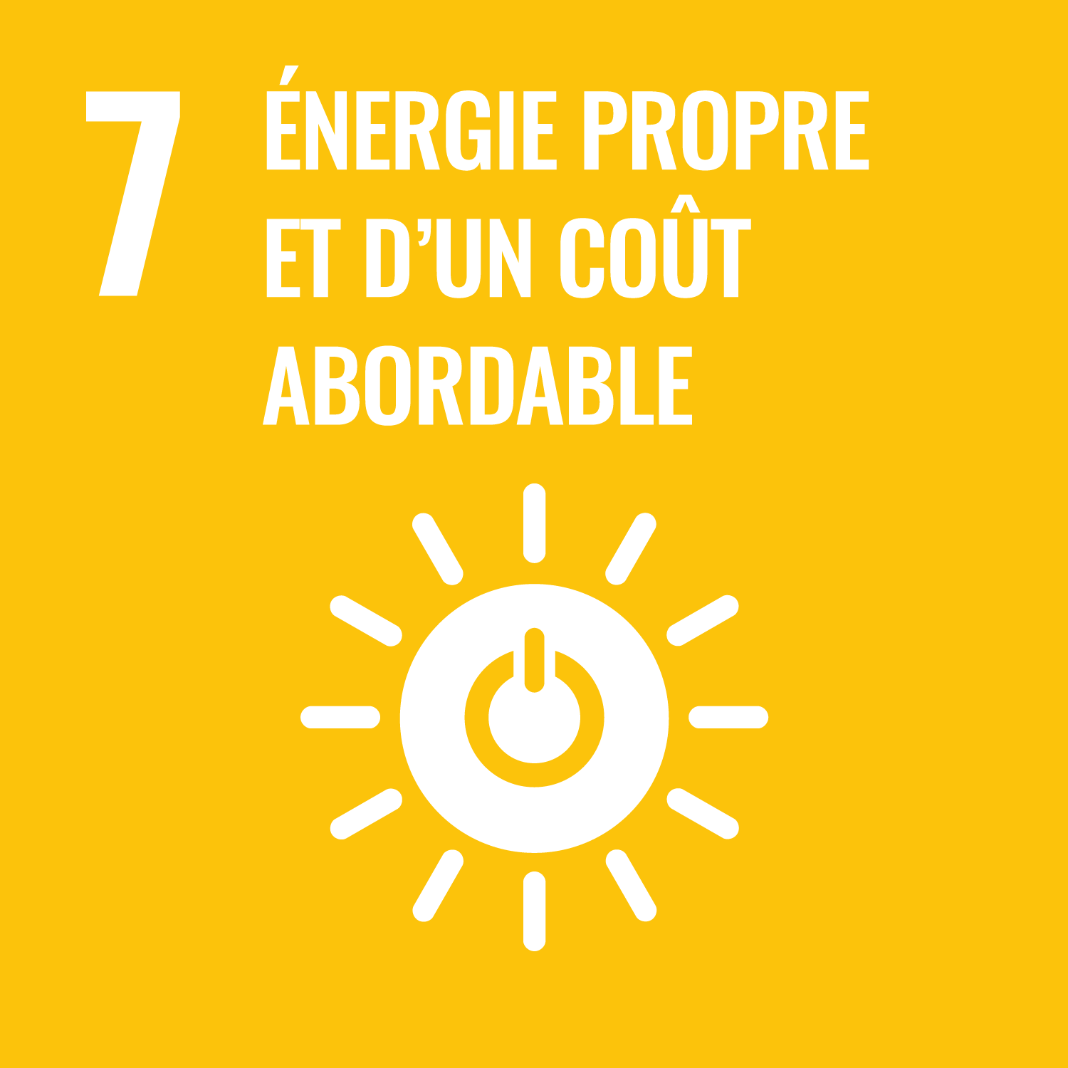 7 Énergie propre et d'un coût abordable